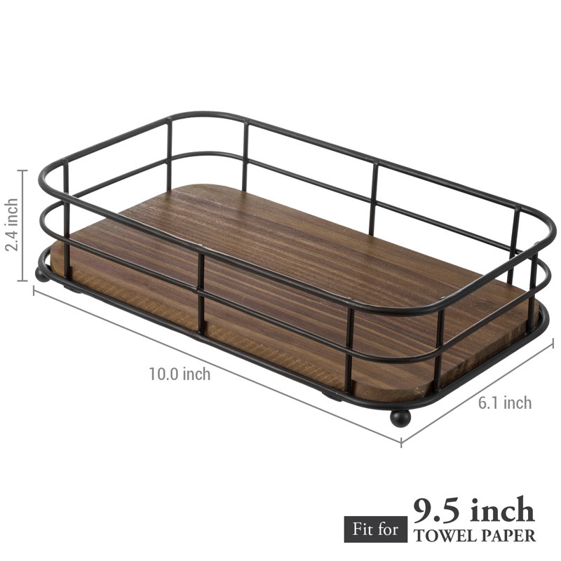 17 Stories Metal Wire Vanity Bathroom Accessory Tray & Reviews | Wayfair